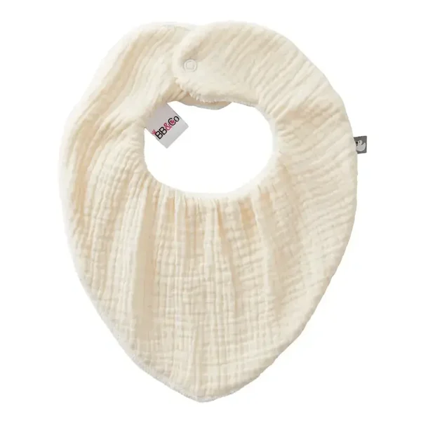 Bavoir-bandana réversible - Mousse de lait