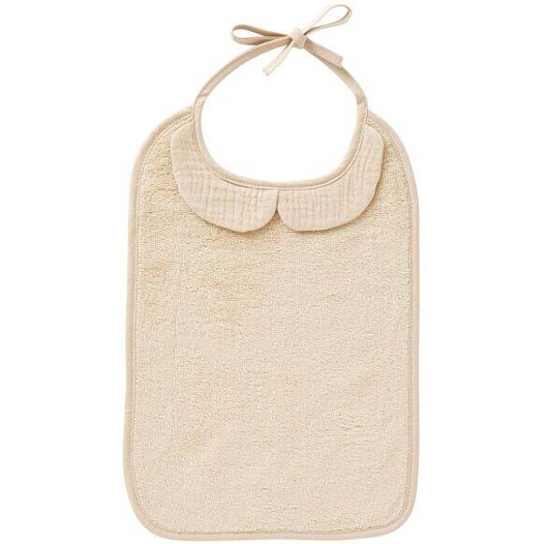 Grand bavoir bambou et gaze de coton - Biscuit  BB&Co BB&Co