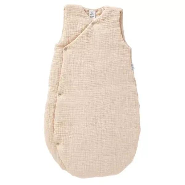 Gigoteuse forme kimono double gaze - Biscuit taille M 6/18 mois