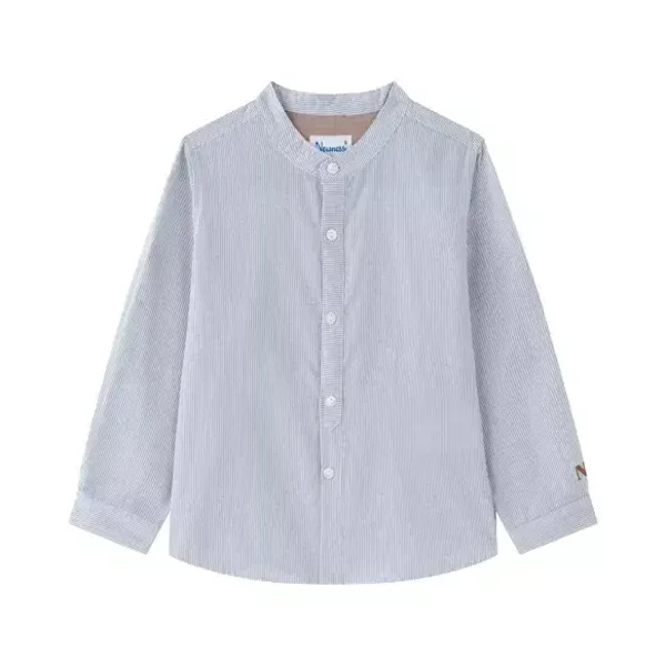 Chemise col mao rayée junior garçon  6 ans