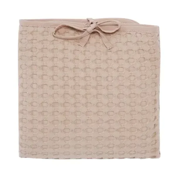 Matelas à langer nomade en coton gaufré latte