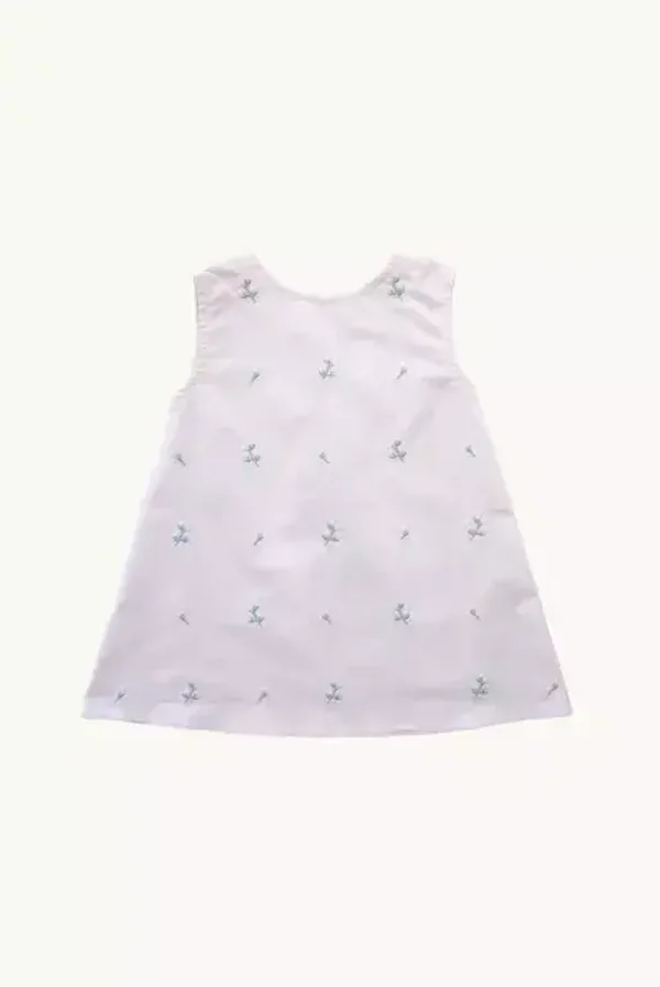 Child/baby summer dress 100% cotton embroidery lavender lilac flowers  Eli & Nev Eli & Nev