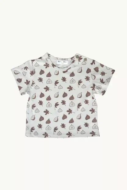 Child/baby T-Shirt 100% cotton fig pattern  Eli & Nev Eli & Nev