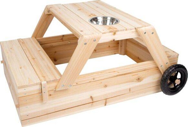 Bac à sable avec coin salon et table de boue | Jouets en bois  small foot small foot