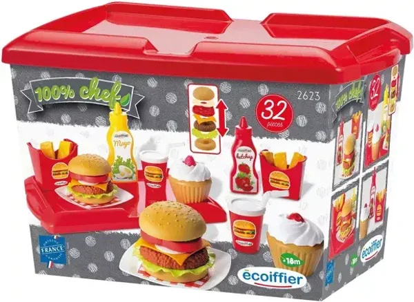 JOUETS ECOIFFIER - Set Hamburger  Partenariats Marques WDK Partenariats Marques WDK