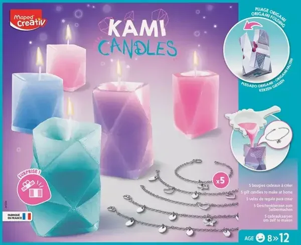 MAPED - Bougies Origami Surprise  Partenariats Marques WDK Partenariats Marques WDK