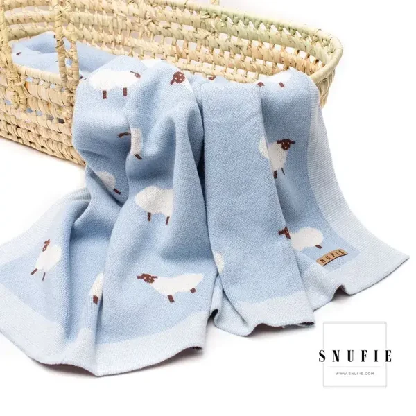 Couverture pour bébé Snufie 100% bambou coton extra taille 100x80cm | Pluiesvrije deken | Couverture bébé premium