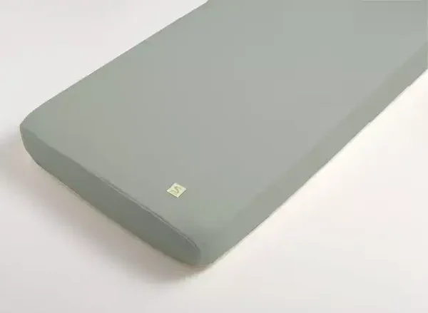 Draps housse bébé en coton bio - UNI SAUGE  Sauthon Sauthon