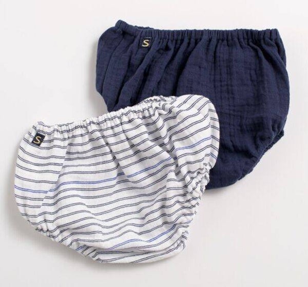 Culotte bloomer Bébé en coton lot de 2 - BABY SAILOR