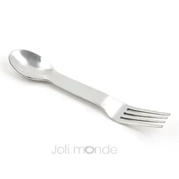 In Steel, couverts 2-en-1 inox