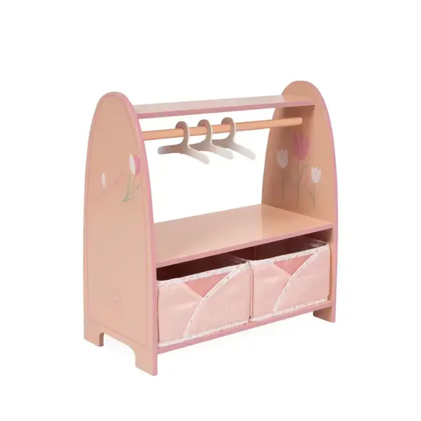 55874 - ARMOIRE MONTESSORI EN BOIS POUR POUPÉES