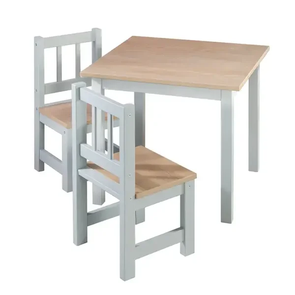 Ensemble mobilier enfant 'Woody' de ROBA - 2 chaises et 1 table