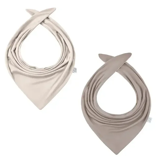 Foulard réversible en bambou - taupe-beige