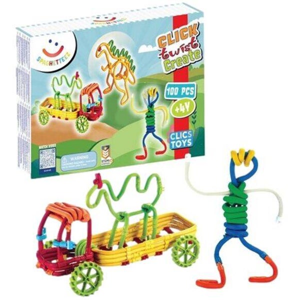 Jeu de Construction Spaghetteez 100 Pièces  Jactal Jactal
