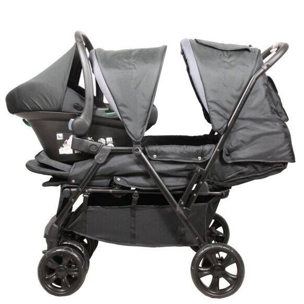Combiné poussette double & Siège auto Isize pour jumeaux dès la naissance  Looping Looping