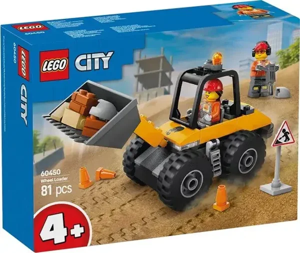 LEGO 60450 - Chargeuse De Chantier Jaune City  Lego Lego