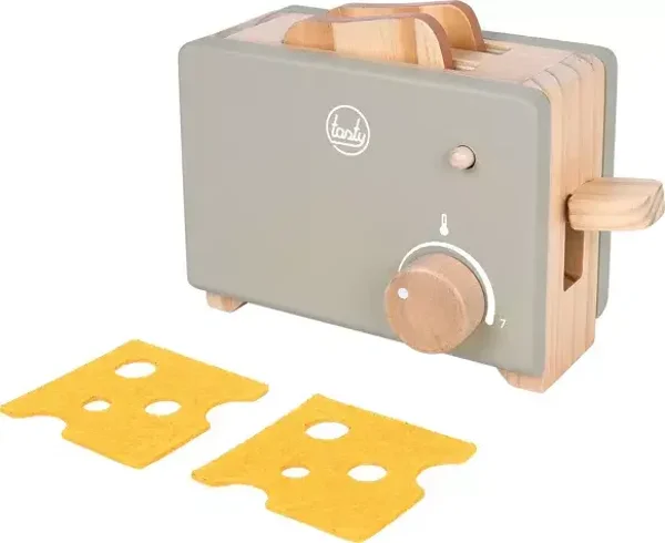 Ensemble grille-pain gris « savoureux » | jouet de rôle | Jouets en bois  small foot small foot