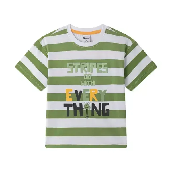 T-shirt rayé à manches courtes pour garçon  Newness Kids Newness Kids 6 ans