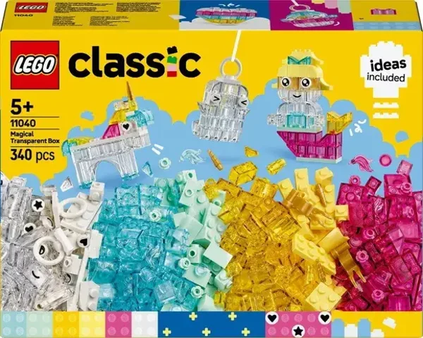 LEGO 11040 - Boîte Briques Transparent Magique  Lego Lego