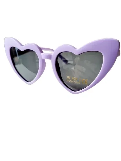 Lunettes de soleil pour enfants en silicone cœur violet | Lunettes de soleil  Happy by Lies Happy by Lies