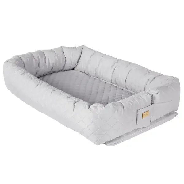 ROBA Babylounge 3-en-1 « Roba Style » gris argenté - lit de voyage pour bébé