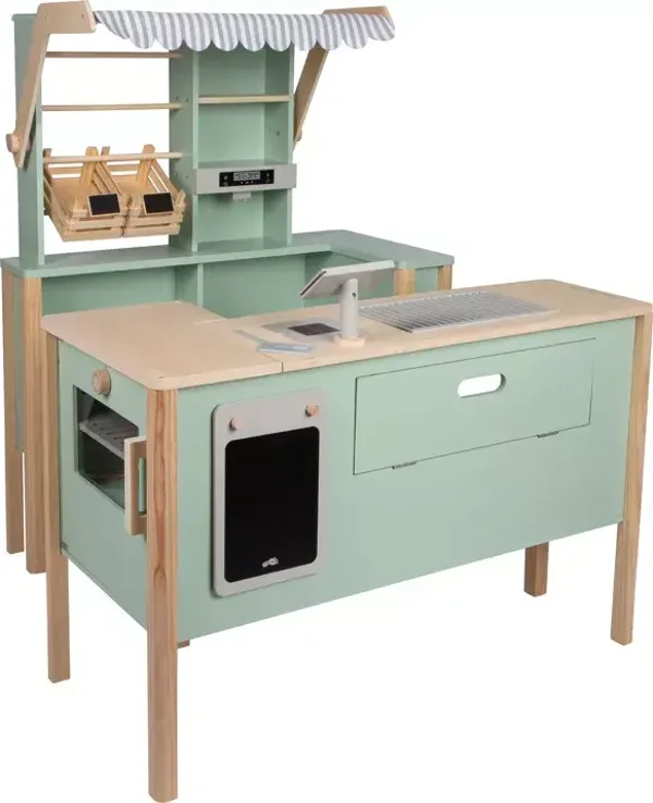 Magasin de jouets et cuisine pour enfants vert sauge "frais" | Cuisine | Bois  small foot small foot