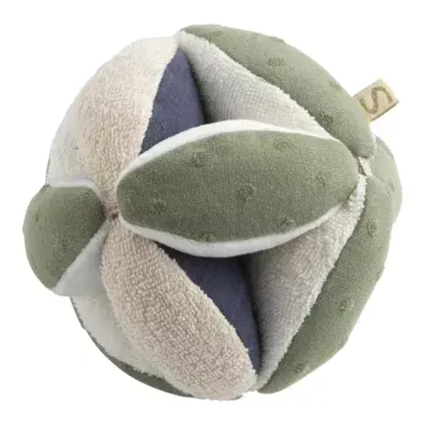 Balle sensorielle en coton bio et bouclette - PETIT NUAGE