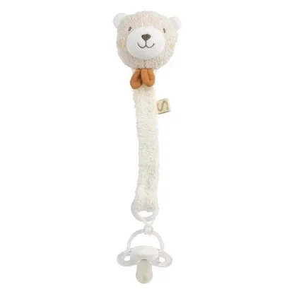 Attache -tétine en coton bio et bouclette - PETIT SOLEIL  Sauthon Sauthon