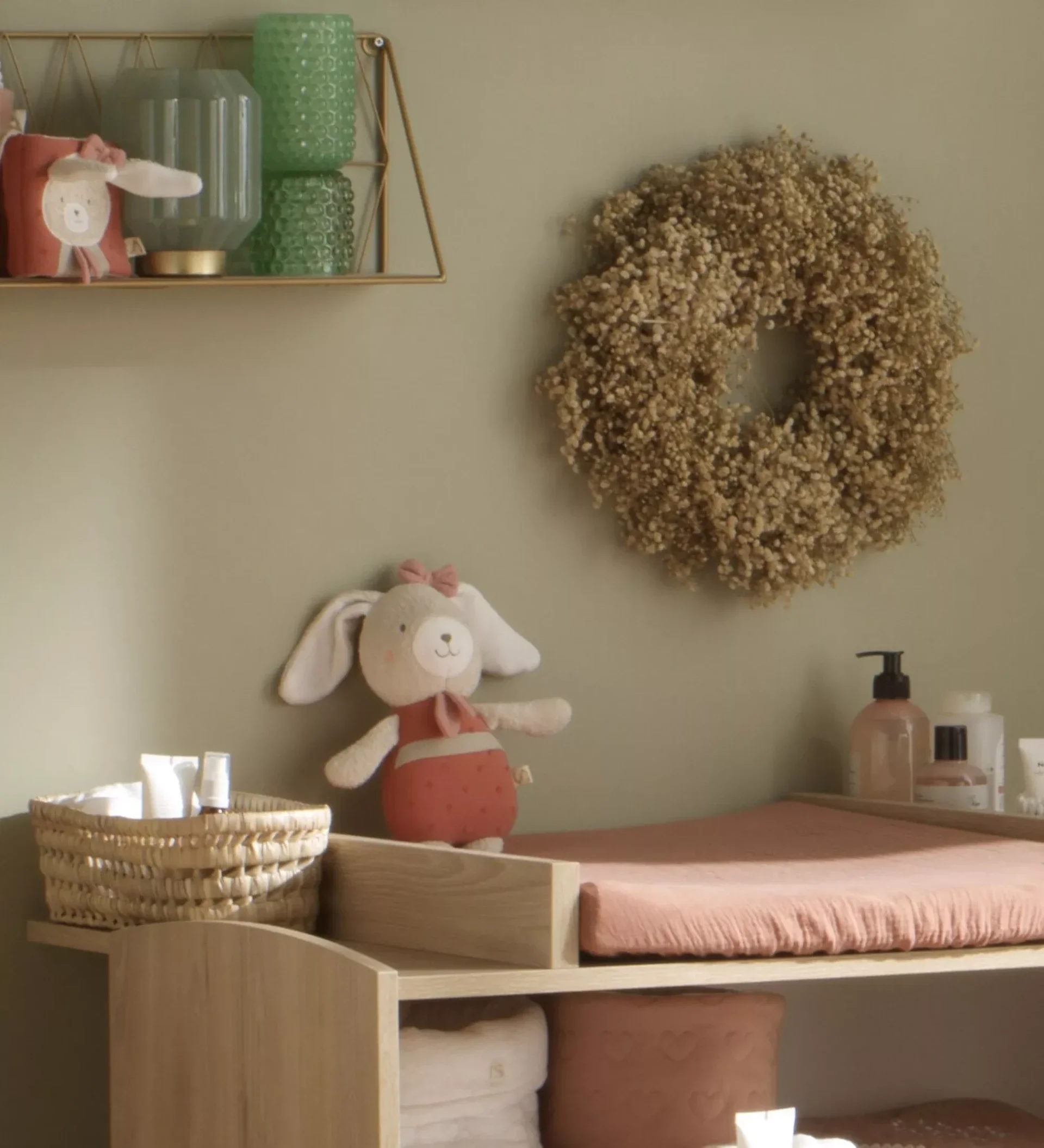 Doudou en coton bio - PETIT COEUR  Sauthon Sauthon