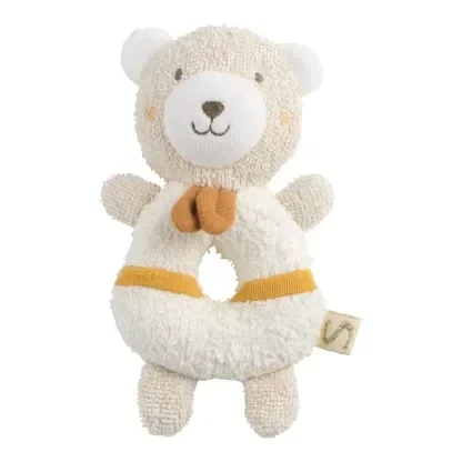 Hochet bébé en coton bio - PETIT SOLEIL  Sauthon Sauthon