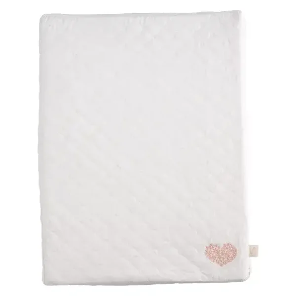 Matelas à langer en coton avec serviette - PETIT COEUR  Sauthon Sauthon