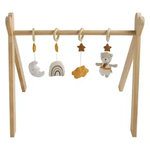Arche d'éveil bois avec 4 jouets - PETIT SOLEIL  Sauthon Sauthon