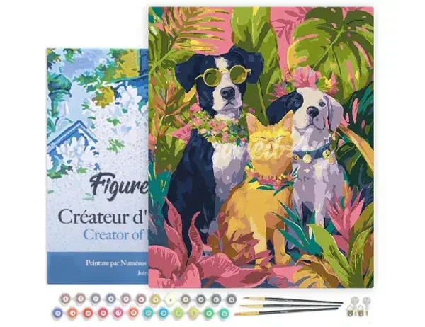 Trio d'animaux sous les tropiques  Figured'Art Figured'Art