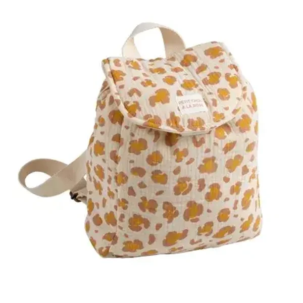 Sac à dos maternelle en gaze de coton léopard  Sauthon Sauthon