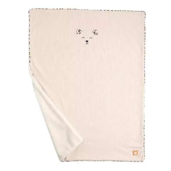 Nouveauté ! Couverture bébé en velours cotelé et sherpa  Sauthon Sauthon