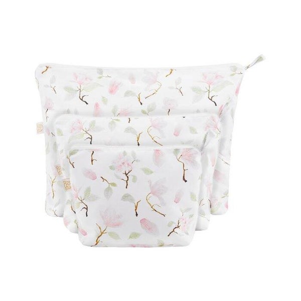 Trousses à cosmétiques imperméables - lot de 3 - Stones beige