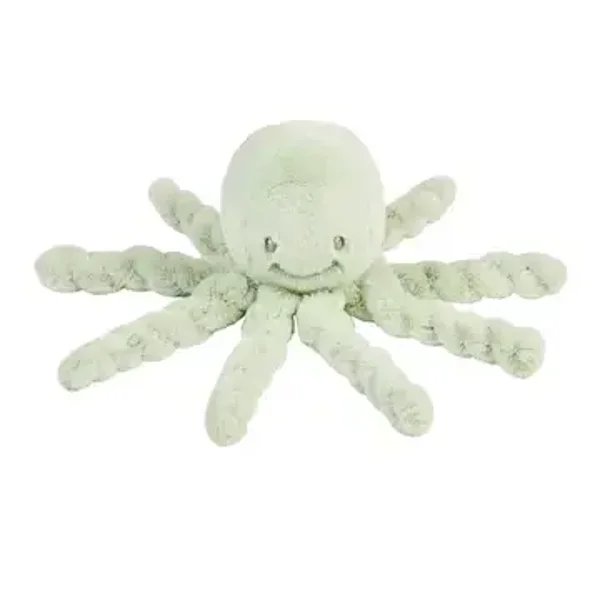 Lapidou Doudou Peluche Pieuvre - 22 cm - Vert tilleul