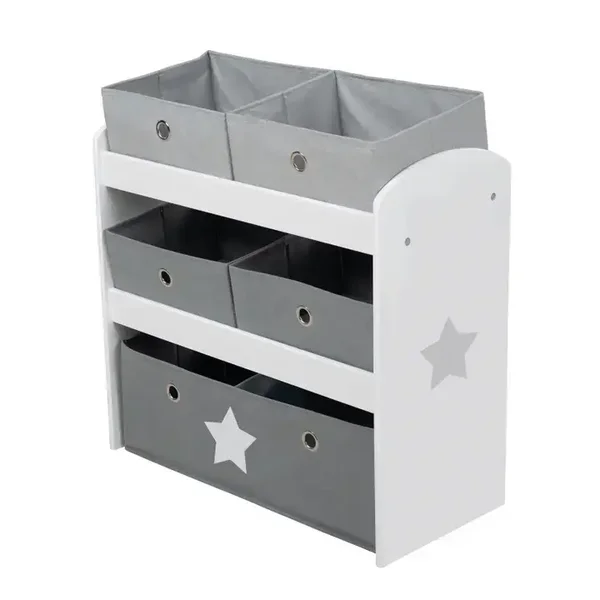 Roba kids meuble de rangement « Stars » avec 5 boîtes en tissu