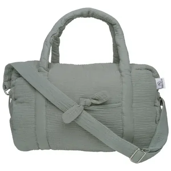 Sac à langer en gaze de coton vert de gris  BB&Co BB&Co