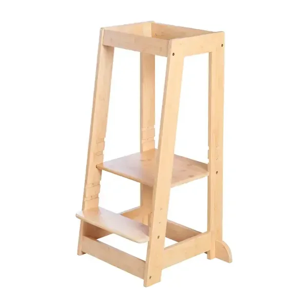Tour d'apprentissage en bois de bambou ROBA - marchepied pour enfants