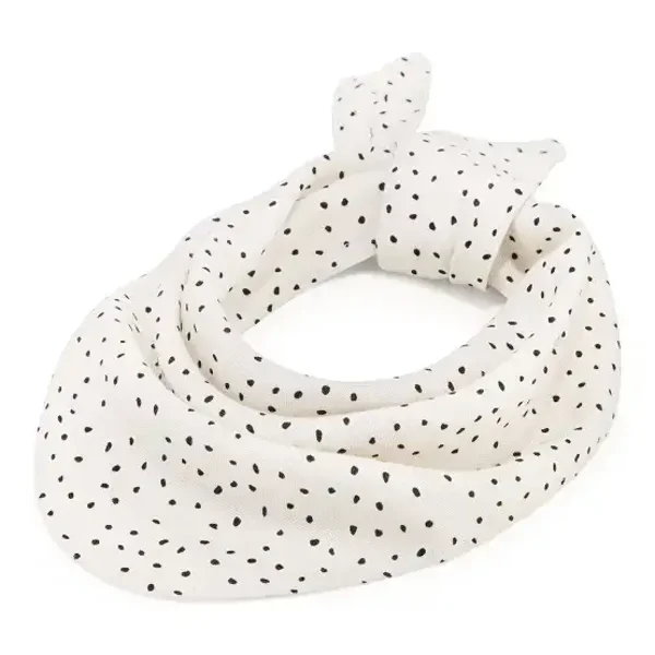 Foulard triangle en bambou - Pierres beige