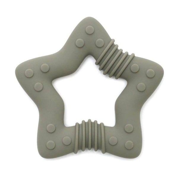 Anneau de Dentition en Silicone Étoile - Sauge