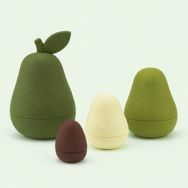 jouet à empiler Matryoshka en silicone avocat