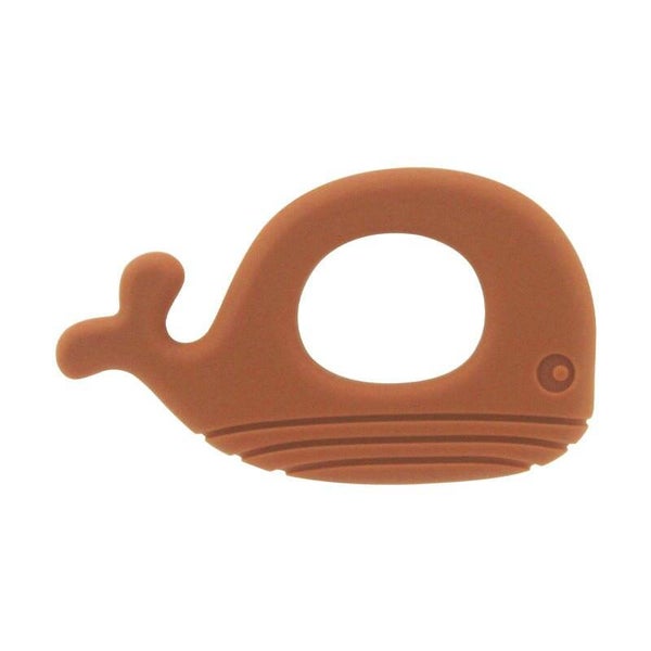 Anneau de Dentition en Silicone Baleine - Rouille