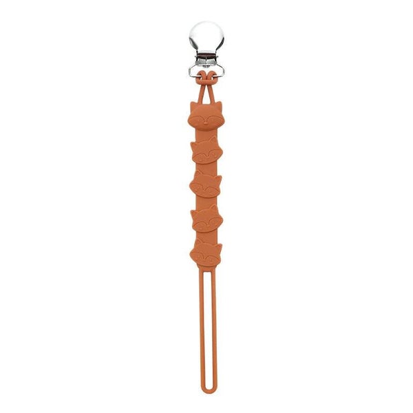 Attache-tétine en silicone renard  – Attache-tétine sans BPA