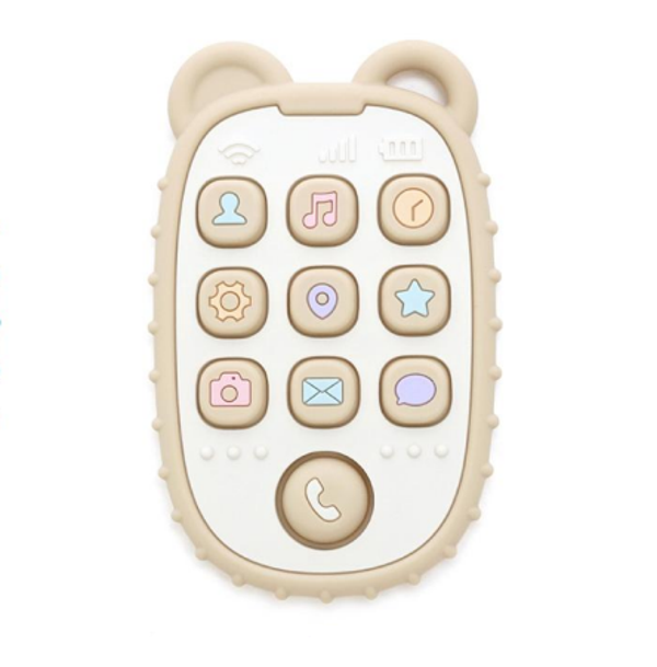 Anneau de Dentition en Silicone avec Téléphone -