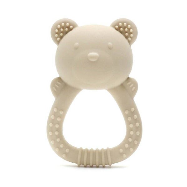 Anneau de Dentition Hochet en Silicone Ours