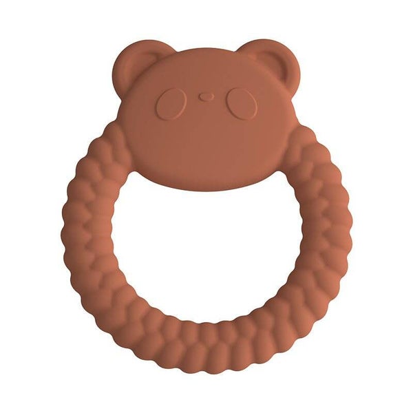 Anneau de dentition en silicone Panda Bear Rouille