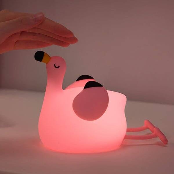 Veilleuse Flamingo avec 3 réglages et minuterie de 30 minutes