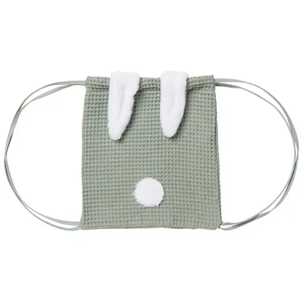 Sac à dos lapin en nid d’abeille - vert de gris